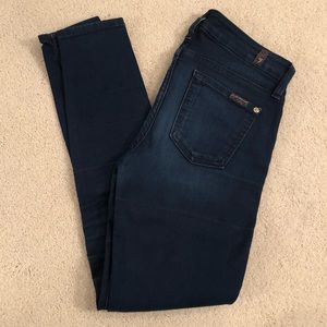 7 for all mankind ankle skinny size 25